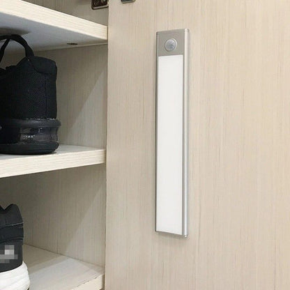 Wireless USB Rechargeable Motion Sensor LED Bar Light Induction Night Light Portable Cordless Magnetic Cabinet Lamp for Kitchen
