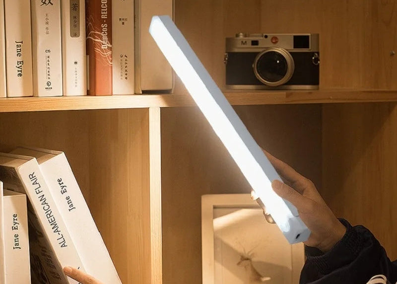Wireless USB Rechargeable Motion Sensor LED Bar Light Induction Night Light Portable Cordless Magnetic Cabinet Lamp for Kitchen